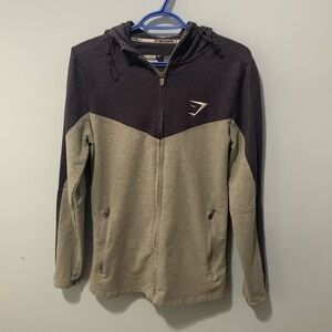 🌻  Gymshark large grey zip up hoodie